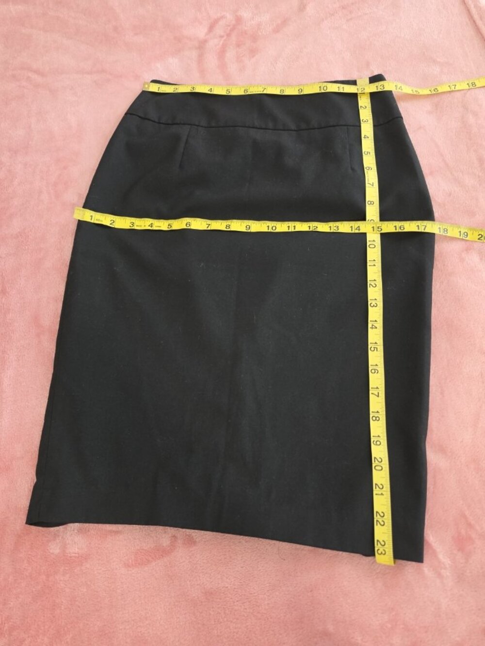 Bundle (2) Mossimo Black Pencil Skirt Knee Length Zip Closure Womens Size 2 - Picture 4 of 8